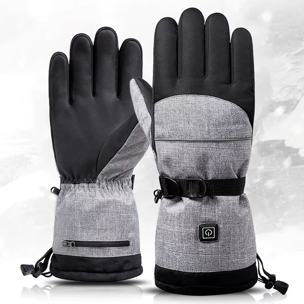 Men and Women's Heated Waterproof Gloves Anti-Slip
