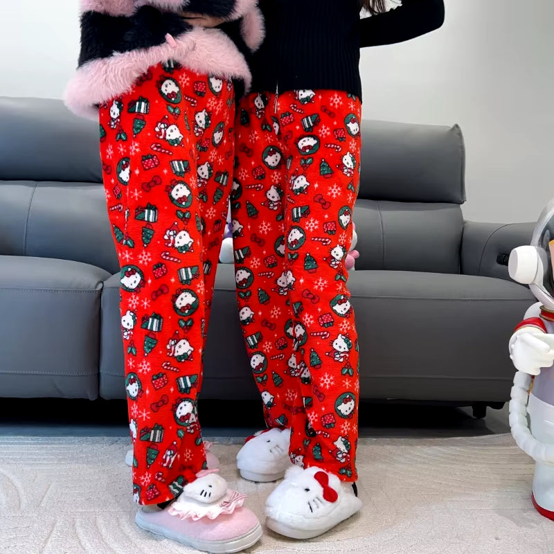 Matching Couples Hello Kitty Christmas PJ Pants