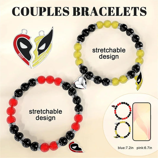 Deadpool/Wolverine Best Friends Keychain/Bracelet for Women/Men