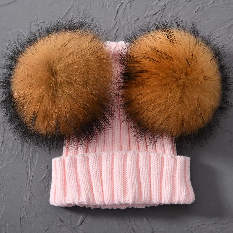 Women's Double Pom Pom Beanie