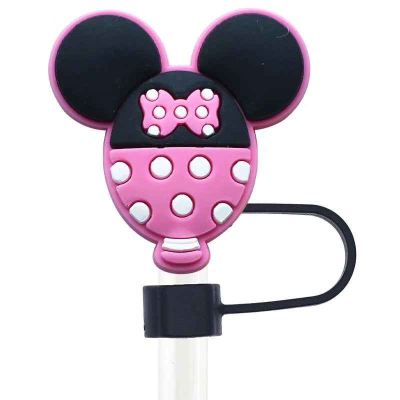 10Pc/Set Micky Silicone Straw Cap 10Mm