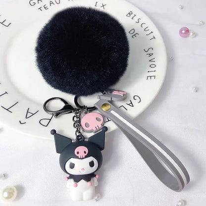 Sanrio Hello Kitty Doll Keychain Decoration Keyring Jewelry