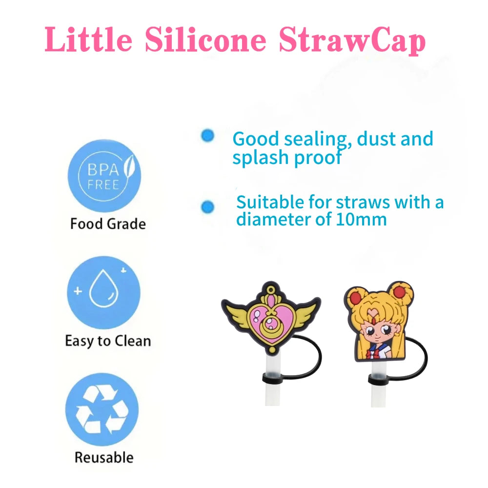 New Anime Beautiful Girl Straw Cover Cap10Mm