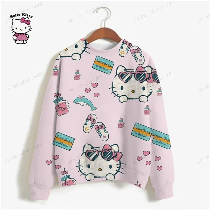 Fall Hello Kitty Harajuku Aesthetic Streetwear