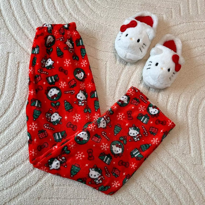 Matching Couples Hello Kitty Christmas PJ Pants