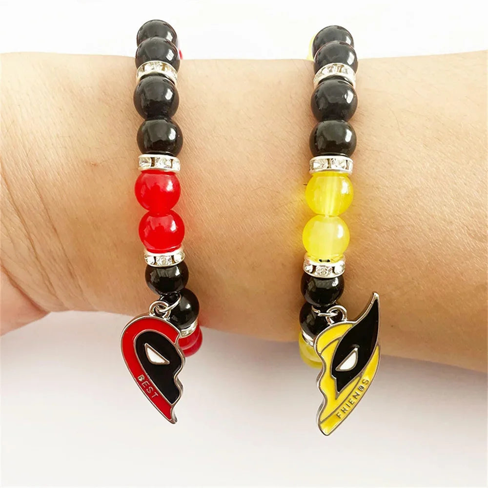 Deadpool/Wolverine Best Friends Keychain/Bracelet for Women/Men 