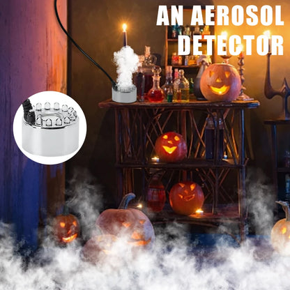 Mini LED Pumpkin Light Fogger Water Fountain Pond Fog Machine for Halloween Christmas Easter Party Festival Decoration 2023