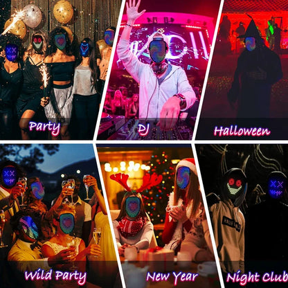 LED Full Color Mask Halloween/Parties/Festivals