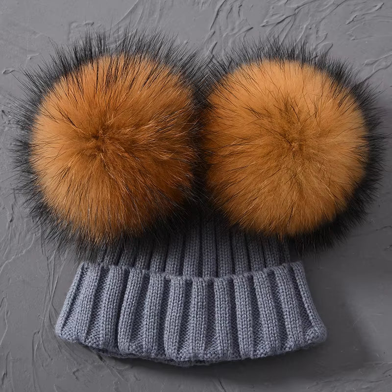 Women's Double Pom Pom Beanie