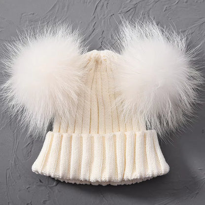 Women's Double Pom Pom Beanie