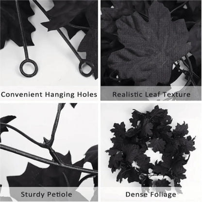 Fall Decor Black Garland