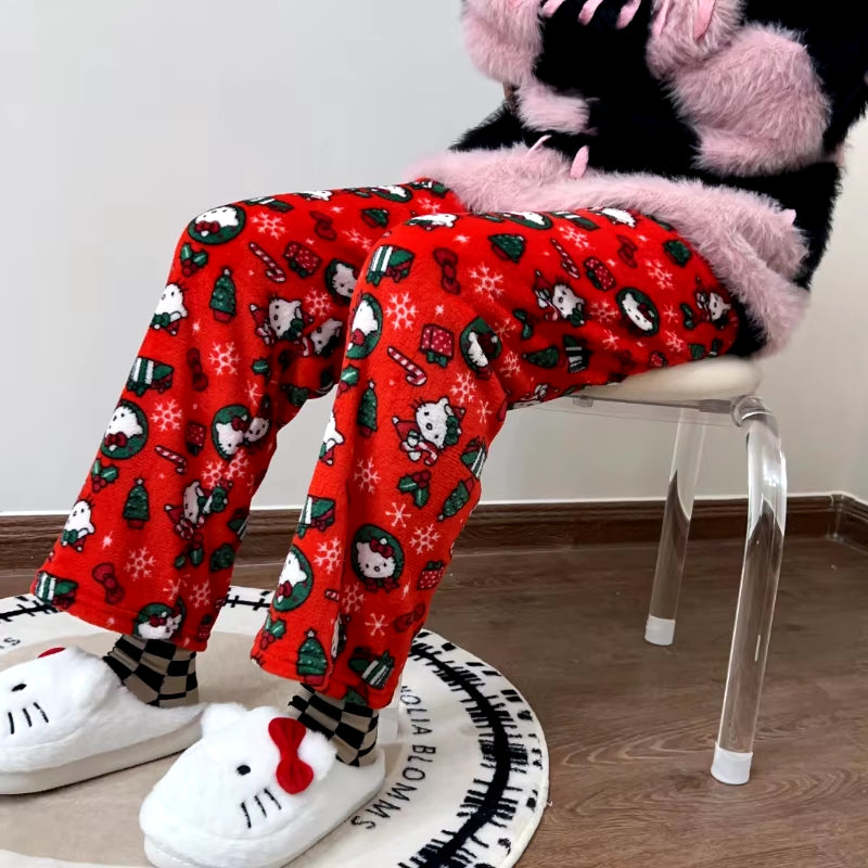 Matching Couples Hello Kitty Christmas PJ Pants