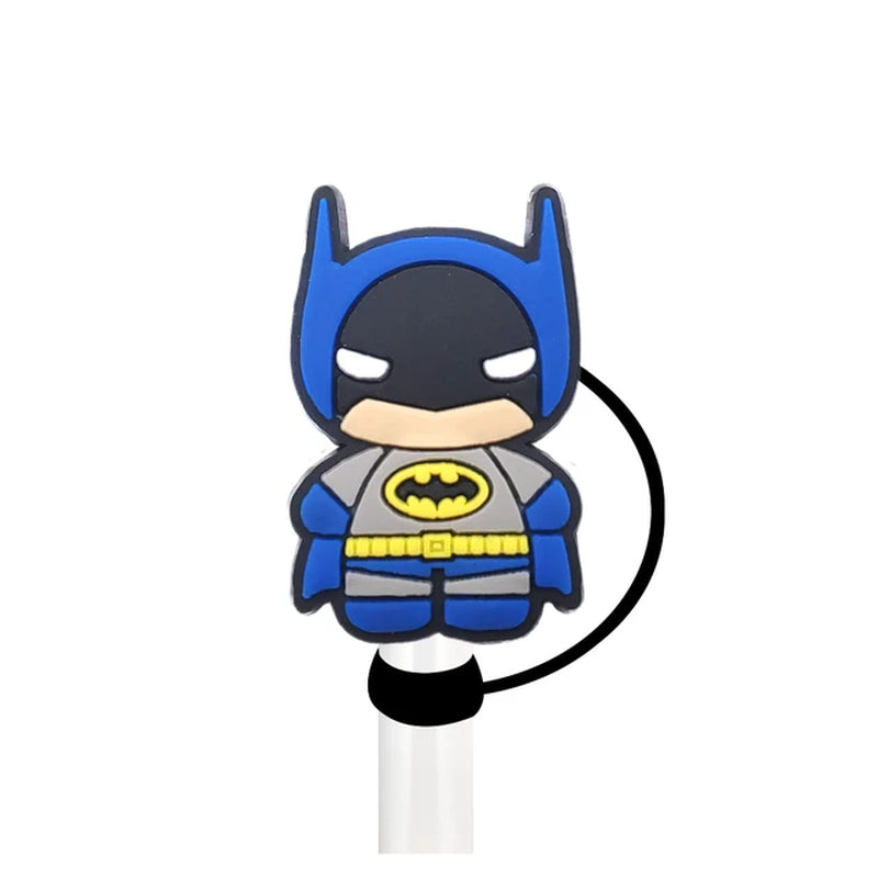 New! Batman Cartoon Straw Cover Cap 10MM Accessories