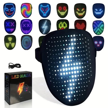 LED Full Color Mask Halloween/Parties/Festivals