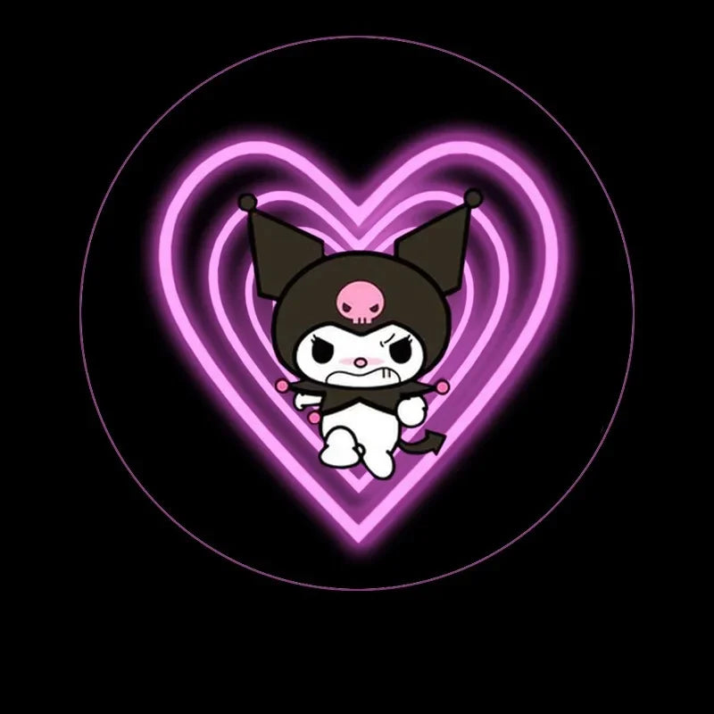 Kuromi Open Door Projection Cute Car Decoration