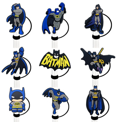 New! Batman Cartoon Straw Cover Cap 10MM Accessories