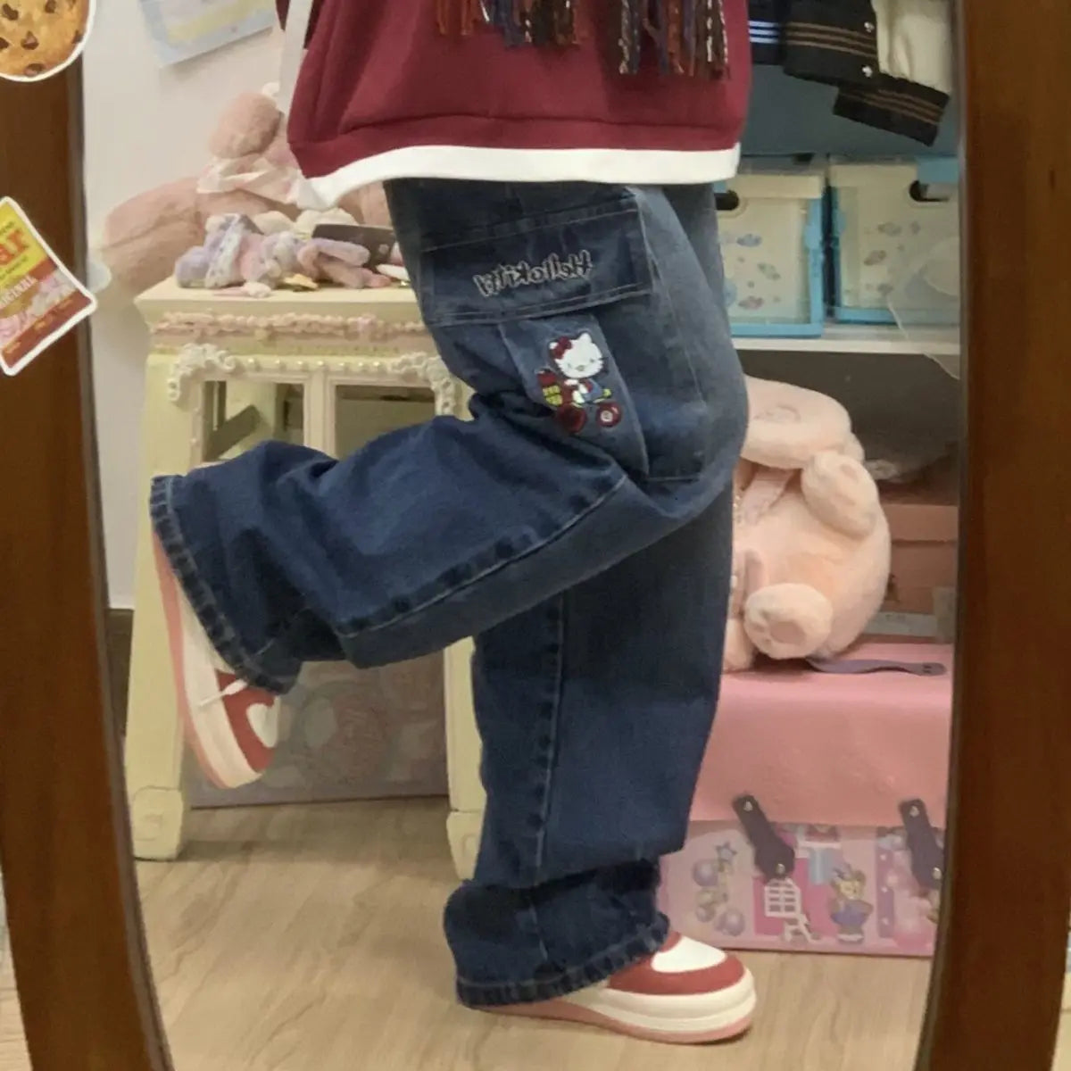 Anime Sanrio Hello Kitty Y2K Denim Jeans