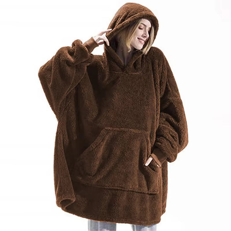 2024 Winter Women/Men Oversized Hoodie Blanket