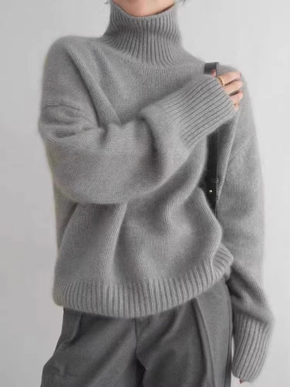 New Cashmere Sweater Pullover High Neck 