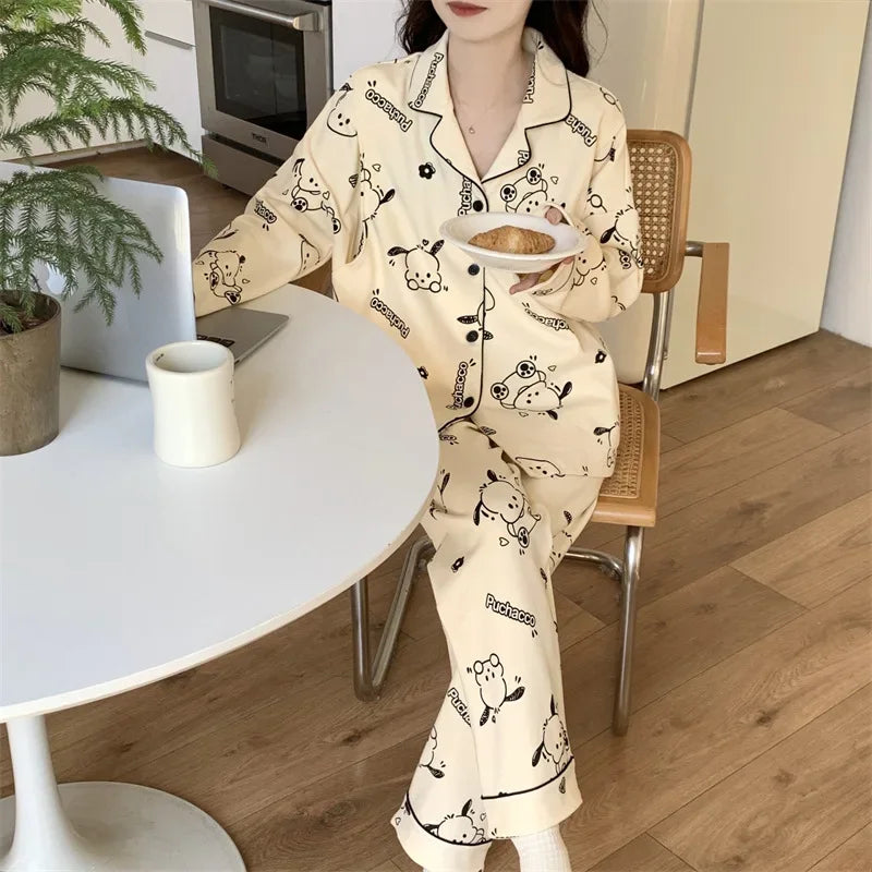 New 2024 Sanrio Hello Kitty Silk Pajamas