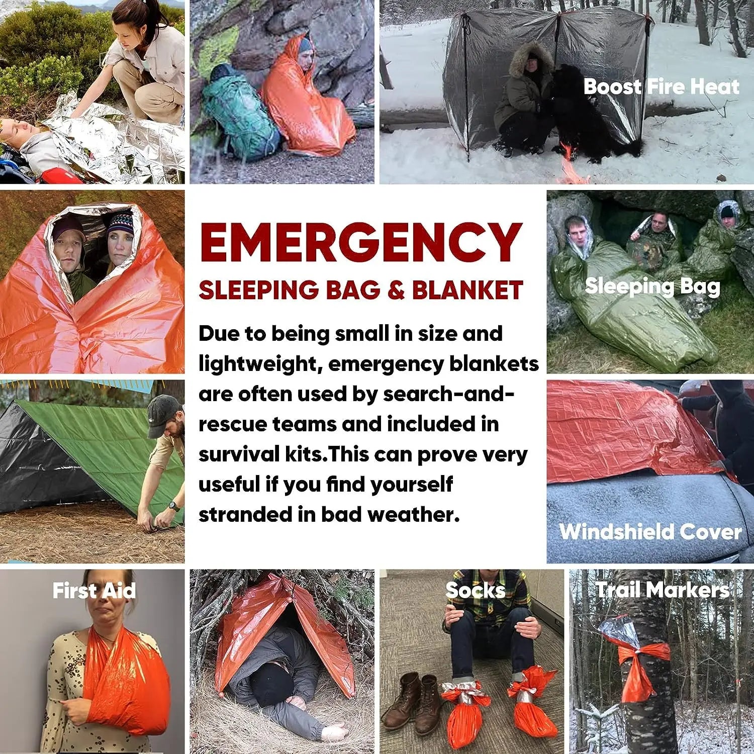 PE Emergency Sleeping Bag Waterproof 