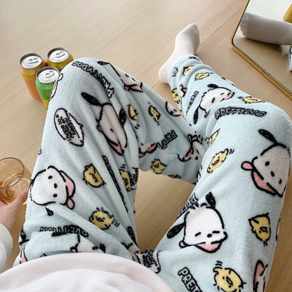 Halloween/Fall Hello Kitty Coral Fleece Pajama Pants