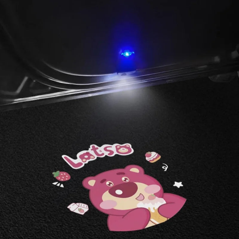 Kuromi Open Door Projection Cute Car Decoration