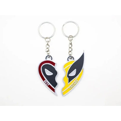 Deadpool/Wolverine Best Friends Keychain/Bracelet for Women/Men 