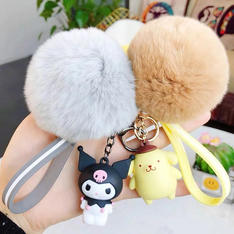 Sanrio Hello Kitty Doll Keychain Decoration Keyring Jewelry