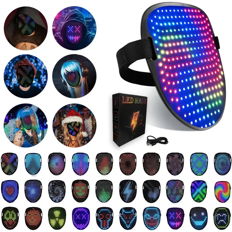 LED Full Color Mask Halloween/Parties/Festivals