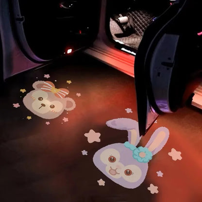 Kuromi Open Door Projection Cute Car Decoration