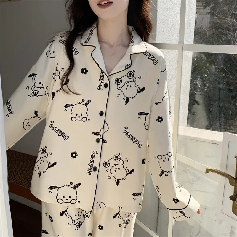 New 2024 Sanrio Hello Kitty Silk Pajamas