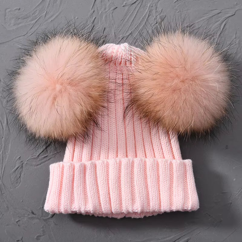 Women's Double Pom Pom Beanie