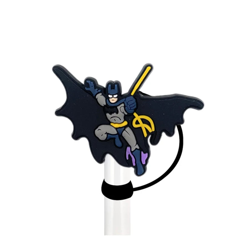 New! Batman Cartoon Straw Cover Cap 10MM Accessories