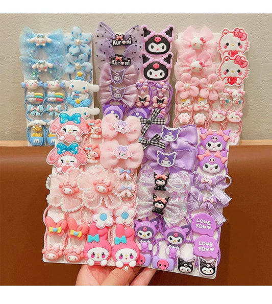  Sanrio Kawaii 18Pcs Hello Kitty Hair Ties for Kids