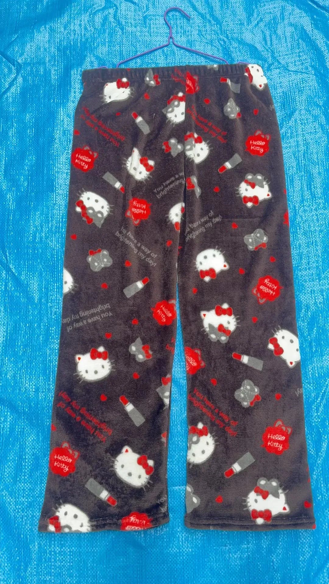 Halloween/Fall Hello Kitty Coral Fleece Pajama Pants