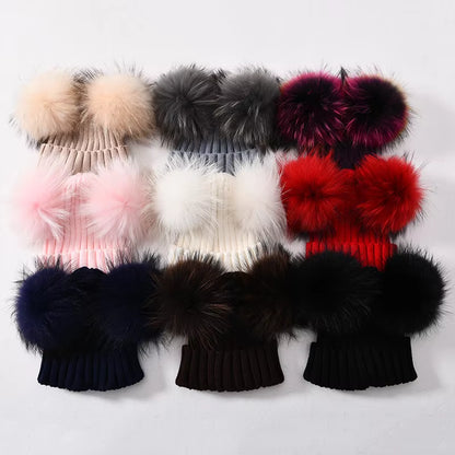 Women's Double Pom Pom Beanie