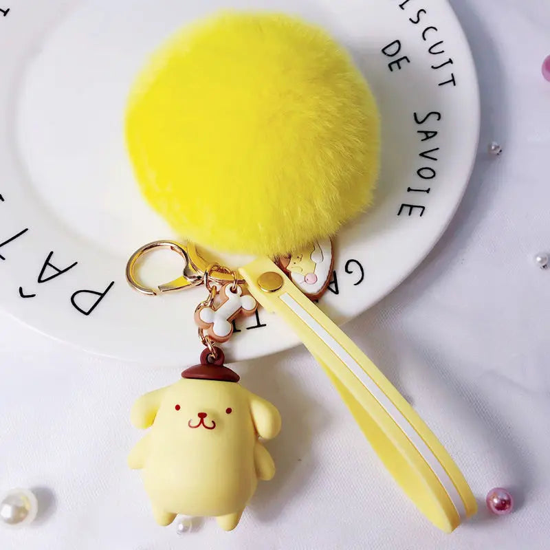 Sanrio Hello Kitty Doll Keychain Decoration Keyring Jewelry