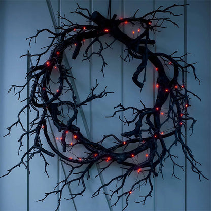 Halloween Dead Branch Garland Decoration Glowing Black Branch Garland Simulation Dead Branch Christmas Wreaths for Windows