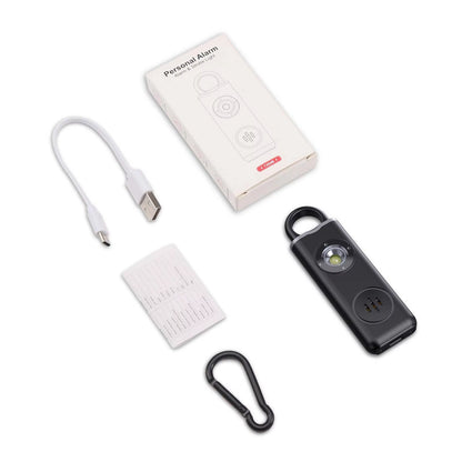 Personal Alarm Keychain 130Db Siren with Strobe Light