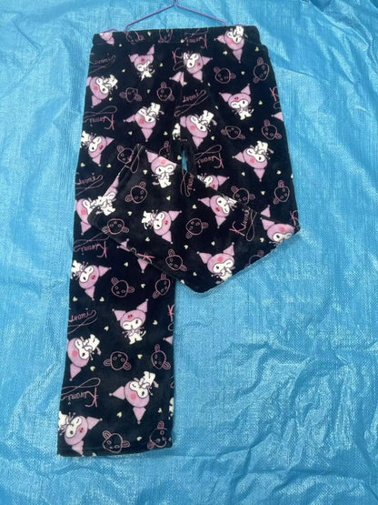 Halloween/Fall Hello Kitty Coral Fleece Pajama Pants