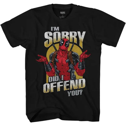 2024 Marvel Deadpool T-Shirt Summer Cotton Man Fashion Streetwear Shirt Men Women Couple T Shirt Hip-Hop O-Neck Print Tees Tops