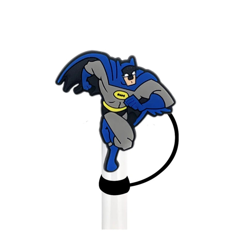 New! Batman Cartoon Straw Cover Cap 10MM Accessories