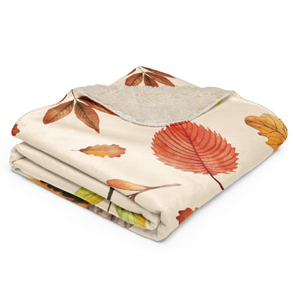 Lovely Fall Design Sherpa blanket